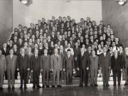 Congresul al IX –lea al P.C.R.- conducătorii de partid în mijlocul delegaţilor din Regiunea Cluj