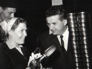 Aspect din timpul vizitei conducătorilor de partid şi de stat în regiunea Iaşi (Bârlad)