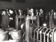 Aspect din timpul vizitei conducătorilor de partid şi de stat în regiunea Iaşi (Uzina Metalurgică Iaşi)