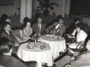 Aspect din timpul convorbirilor ce au avut loc între delegaţia P.C.R. şi delegaţia P.C. din Danemarca