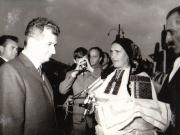 Vizita conducătorilor de partid şi de stat în regiunea Mureş Autonomă Maghiară (Gheorghieni)