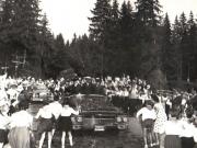 Aspect din timpul vizitei conducătorilor de partid şi de stat în regiunea Mureş Autonomă Maghiară (Homorod)