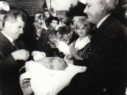 Aspect din timpul vizitei conducătorilor de partid şi de stat în regiunea Mureş Autonomă Maghiară (Mina Bălan)