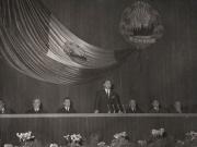 Aspect de la adunarea festivă ţinută cu prilejul celei de a XXII-a aniversări a eliberării României de sub jugul fascist