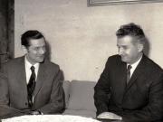 Primirea la Nicolae Ceauşescu a preşedintelui Partidului Comunist din Belgia, Mark Drumauk.   (3 ianuarie 1972).