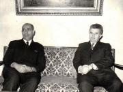 Primirea la C.C. al P.C.R. a lui Hasan Abbas Zaky, guvernator al fondului de dezvoltare arabă (Federaţia Emiratelor Arabe Unite).    (ianuarie 1972).