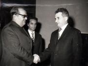 Primirea la C.C. al P.C.R. a lui Stane Dolant, secretar al Biroului Executiv al prezidiului Uniunii Comuniştilor din Iugoslavia.    (4 februarie 1972).