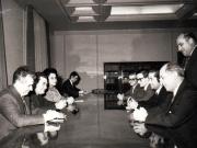 Primirea la C.C. al P.C.R. a delegaţiei Partidului Socialist din Uruguai, condusă de Jose Pedro Cordoso, secretar pentru problemele internaţionale ale acestui partid.(18 februarie 1972).