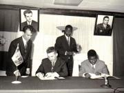 Vizita delegaţiei R.S.R. condusă de preşedintele Nicolae Ceauşescu în Republica Populară Congo. Semnarea Declaraţiei comune româno-congoleze. (18-21  martie 1972).