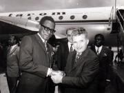 Vizita în Republica Zair a preşedintelui Nicolae Ceauşescu – plecarea de pe aeroportul internaţional N‘Djili.         (21-23  martie 1972).