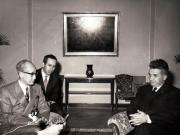 Primirea la C.C. al P.C.R. a guvernatorului oraşului Tokio, Ryokichi Minobe.  (27 aprilie 1972).