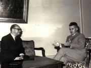Primirea la Nicolae Ceauşescu a preşedintelui Comisiei pentru politica externă a Parlamentului austriac, Karl Czenetz.     (10  iulie 1972).