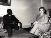 Primirea la Nicolae Ceauşescu a dr. Agostino Neto, preşedintele Mişcării Populare pentru Eliberarea Angolei.(13  iulie 1972).