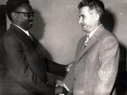 Primirea la Nicolae Ceauşescu a dr. Agostino Neto, preşedintele Mişcării Populare pentru Eliberarea Angolei.