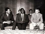 Primirea la Nicolae Ceauşescu a delegaţiei economice a partidelor din Uniunea Naţională Africană şi Afro-Sirozi (Republica Unită Tanzania).     (7 august 1972).
