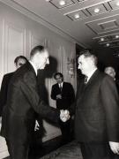 Primirea la Nicolae Ceauşescu (cu prilejul unei recepţii) a directorului general al UNESCO, Rene Maheu.(septembrie 1972).