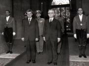 Aspecte din timpul vizitei oficiale de prietenie în Italia a preşedintelui Consiliului de Stat al României, Nicolae Ceauşescu.       (aprilie 1973).