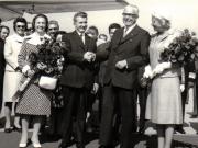 Aspecte din timpul vizitei oficiale de prietenie în Republica Federală Germană a preşedintelui Consiliului de Stat al României, Nicolae Ceauşescu.     (iunie 1973).