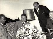 Aspecte din timpul vizitei oficiale de prietenie a preşedintelui Consiliului de Stat al României, Nicolae Ceauşescu şi a Elenei Ceauşescu în Venezuela.   (septembrie 1973).