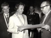 Vizita în Republica Peru a preşedintelui Consiliului de Stat al R.S.R, Nicolae Ceauşescu şi a Elenei Ceauşescu – acordarea Elenei Ceauşescu a titlului de Doctor Honoris Causa.(septembrie 1973).