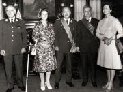 Vizita preşedintelui Consiliului de Stat al R.S.R. şi a Elenei Ceauşescu în Republica Peru. Cei doi preşedinţi împreună cu soţiile.    (septembrie 1973).