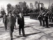 Vizita în Libia a preşedintelui Consiliului de Stat al României (sosirea la Tripoli).   (12.II.1974).