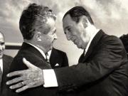 Vizita lui Nicolae Ceauşescu în Republica Argentina. Primirea delegaţiei R.S.R. la Buenos-Aires.(5 martie 1974).