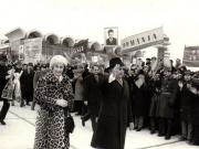 Întoarcerea delegaţiei de stat a R.S.R., după vizita întreprinsă în Liberia, Argentina şi Guineea.(12 martie 1974).