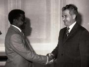 Primirea la Nicolae Ceauşescu, secretar general al P.C.R., a comisarului de stat pentru afaceri externe al Republicii Guineea-Bissau.     (20 aprilie 1974).