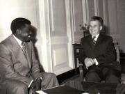 Primirea la Nicolae Ceauşescu, secretar general al P.C.R., a comisarului de stat pentru afaceri externe al Republicii Guineea-Bissau.     (20 aprilie 1974).