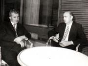 Primirea la Nicolae Ceauşescu a lui Giorgio Napolitano, membru al Direcţiunii şi al Biroului Politic al P.C. Italian.(7 iulie 1974).