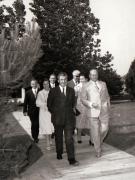 Aspecte din timpul vizitei oficiale de prietenie a preşedintelui R.P.F. Iugoslavia, Tito şi a soţiei sale, Iovanca Broz, în R.S.România.      (8-10 iulie 1974).