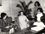 Primirea la Elena Ceauşescu a delegaţiei femeilor palestiniene.      (11 iulie 1974).
