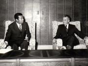 Primirea la Nicolae Ceauşescu a ministrululi afacerilor externe al Republicii Malgaşe, Didier Ratsi-Raka.(12 iulie 1974).