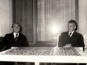 Primirea la Nicolae Ceauşescu a ministrului turismului Republicii Arabe Siria, Abdallah Al Khami.(17 iulie 1974).