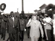 Aspecte din timpul vizitei oficiale de prietenie în România a preşedintelui Republicii Siera Leone, dr. Siaka Probin Stevens.        (19-24 iulie 1974).