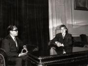 Primirea vicepreşedintelui Parlamentului indonezian, Mohamed Isanemi.       (26 iulie 1974).