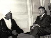 Primirea la C.C  al P.C.R.  a lui Ahmed Abdel Halim, membru al Biroului Politic al C.C. al Uniunii Socialiste Sudaneze.        (27 iulie 1974).