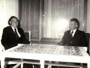 Primirea la Nicolae Ceauşescu a preşedintelui Companiei miniere americane Tempelsman and Sohinc, Maurice Temdelsman.      (iulie 1974).