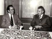 Primirea la Nicolae Ceauşescu a lui Georges Marchais, secretarul general al Partidului Comunist Francez.(5 august 1974).