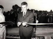 Aspecte de la participarea lui Nicolae Ceauşescu la festivitatea inaugurării Expoziţiei Realizărilor Economiei Naţionale (E.R.E.N.).            (17 august 1974).