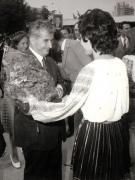 Aspecte de la participarea lui Nicolae Ceauşescu la festivitatea inaugurării Expoziţiei Realizărilor Economiei Naţionale (E.R.E.N.).           (17 august 1974).