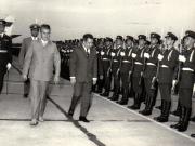 Aspecte din timpul vizitei oficiale de prietenie a şefului statului cambodgian, Norodom Sianuc.(20-24 august 1974).