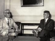 Primirea şefului delegaţiei iugoslave care a participat la festivităţile organizate cu prilejul aniversării a trei decenii de la eliberarea României de sub dominaţia fascistă.(22 august 1974).