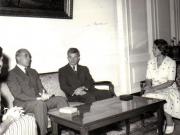 Primirea vicepreşedintelui Senatului francez, Pierre Christian Taittinger.  (26 august 1974).
