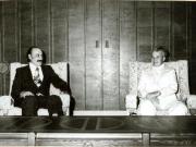 Primirea, în staţiunea Neptun, a secretarului general al Partidului Baas Arab Socialist din Liban, Assem Kansou, care a făcut o vizită în România la invitaţia C.C. al P.C.R.(20.VII.1977)