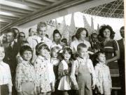 Vizita preşedintelui Nicolae Ceauşescu împreună cu Elena Ceauşescu şi alţi conducători de partid şi de stat la Târgul de mostre şi bunuri de consum de la Complexul Expoziţional din Piaţa Scânteii.(20.VIII.1977)