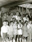 Vizita preşedintelui Nicolae Ceauşescu împreună cu Elena Ceauşescu şi alţi conducători de partid şi de stat la Târgul de mostre şi bunuri de consum de la Complexul Expoziţional din Piaţa Scânteii.(20.VIII.1977)