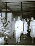 Vizita preşedintelui Nicolae Ceauşescu împreună cu Elena Ceauşescu şi alţi conducători de partid şi de stat la Târgul de mostre şi bunuri de consum de la Complexul Expoziţional din Piaţa Scânteii.(20.VIII.1977)