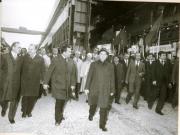 Vizita de lucru a lui Nicolae Ceauşescu, împreună cu Elena Ceauşescu şi alţi conducători de partid şi de stat, în judeţul Iaşi. Pe platforma Combinatului de Utilaj Greu – Nicolina, Iaşi.(14-15.IX.1977)